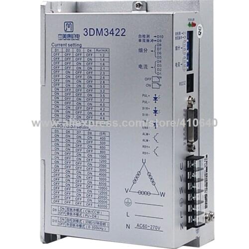 Digital Stepper Motor Driver 3dm3422 For NEMA34 Three Phase Stepper Motor 220 V AC Or 5-24V DC Voltage Serial Debugging