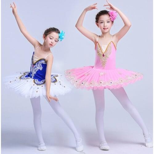 Children Ballet Tutu Leotard For Dance Bodysuit Dancewear Swan Lake Ballet Costume For Girl Stage Performance Ballet Dress