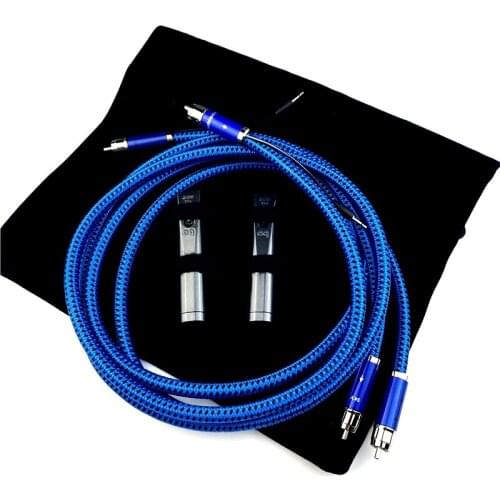 Hi-end SKY RCA Cable PPS Silver HiFi Audio Line 72V DBS for Subwoofer Amplifier CD Player