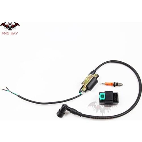 Ignition Coil CDI Spark Plug for Chinese 125cc 110cc 90cc 70cc 50cc Taotao SunL Peace JCL Roketa ATV Coolster PRO BAT New