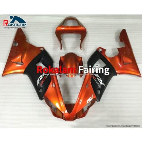Motorbike Body Set For Yamaha YZF1000 R1 2000 2001 Orange Black Sport Autorbike Fairing Set (Injection Molding)