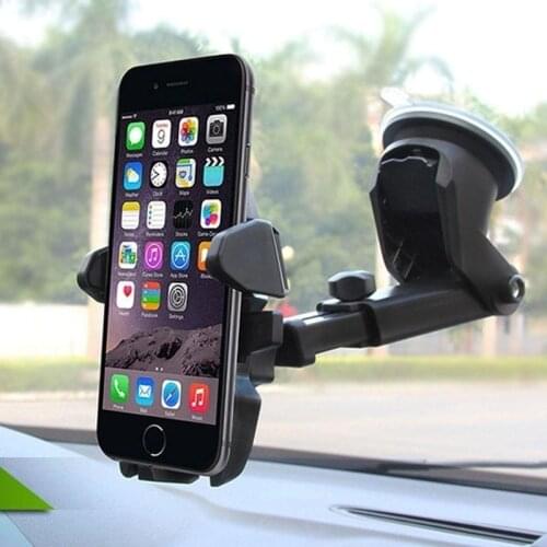 Upgraded Windshield Car Phone Holder Clip Stand Mount 360Rotatable Silicone Gel Pad Auto Holder GPS Mobile Phone Display Holder