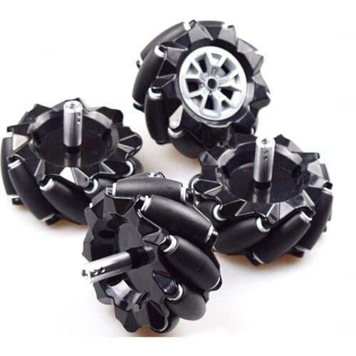 Moebius 60/80/96mm High Hardness Plastic Mecanum Wheel Omni-directional Smart Robot Car with 6mm hubs for Arduino DIY STEM Toy