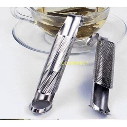 Stainless Steel Pipe Design Strainer Tea Infuser Touch Feel Good Holder Tool Tea Spoon Infuser Filter Sticks Kitchen Accessories