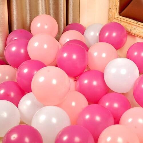 New Arrival 100pcs/lot Color Latex Balloons Inflatable Wedding Decoration Party Air Balls Birthday Party Supplies Arch Balloons
