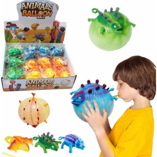 New styleDinosaur Squishy Toys Antistress Inflatable Animal Toy Squeeze Soft Ball Balloon Cute Funny Kids Gifts Halloween toys