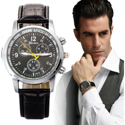 Мужские часы с кожаным ремешком ONTHEEDGE China At AliExpress