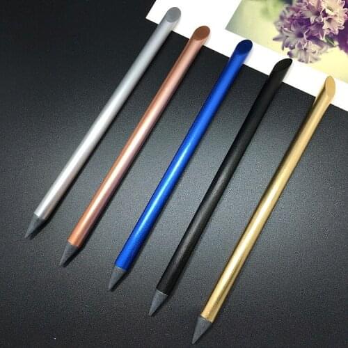 1PC school supply new arrival gift pen without ink pen Creative metal ballpoint pen innovation new gift pen creative present