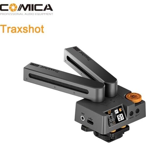 Comica Traxshot Super Cardioid Microphone Transformable All-in-One Shotgun Mic for Camera iPhone Smartphone