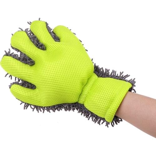 1pc Cleaning Glove Car Sponges Mitt Microfiber Interior Exterior Care Wash Tool