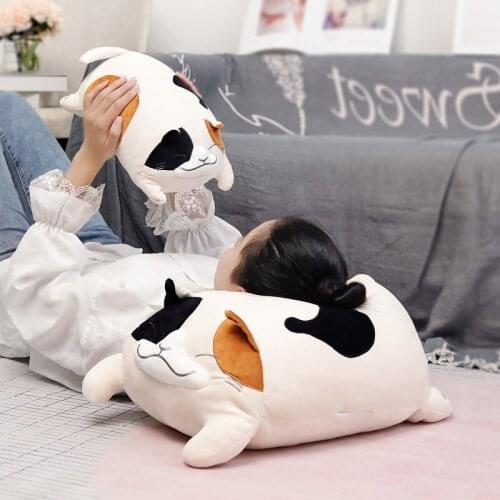 30/50cm Kawaii Lying Cat Plush Toys Stuffed Cute Cat Doll Animal Pillow Soft Cartoon Cushion for Children Girls Christmas Gift