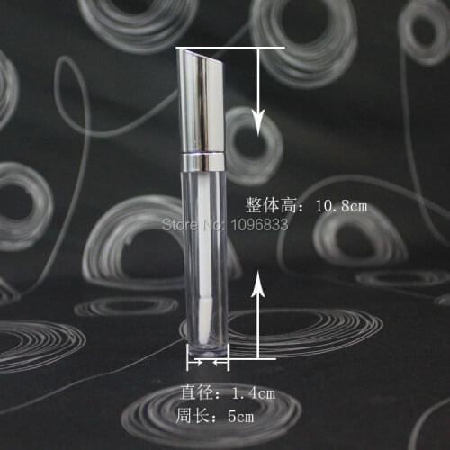 8ML 8G High quality Acrylic Empty Lip Gloss Bottle, Lip Oil Pen, Lip Gloss Tube, Cosmetic Packing Bottle with Brush, 50pcs/Lot