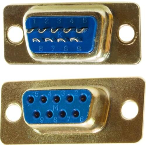 9 PINOUTS FEMALE DSUB COMPUTER