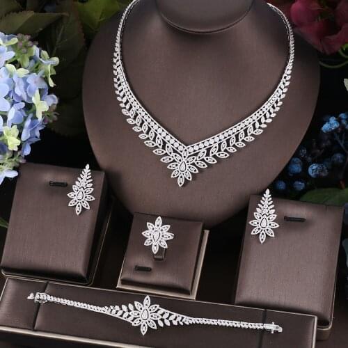 AccKing Hotsale African 2pcs Bridal Jewelry Sets New Fashion Dubai Jewelry Set For Women Wedding Party Accessories Design