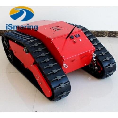 Shock Suspension Tracked Robot Tank Chassis RC Smart Crawler Tank Platform Cross Obstacle Catpertillar With Max Load 50kg