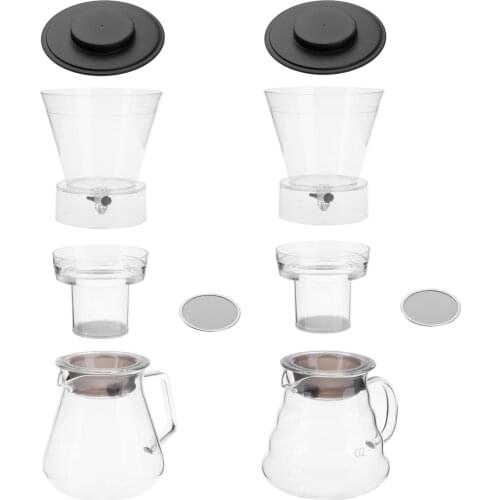 Pour Over Cold Drip Coffee Pot, Coffee Brewer for Home Kitchen Accessory, Cold Coffee Maker