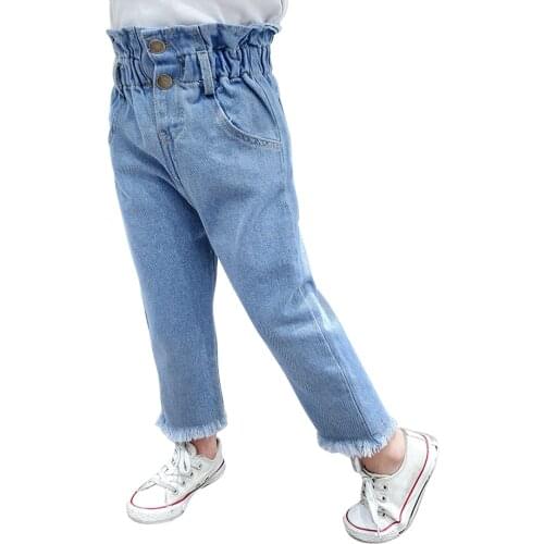 Jeans For Girls Solid Color Jeans Kids Girl Spring Autumn Jeans Kid Casual Style Childrens Jeans Clothes