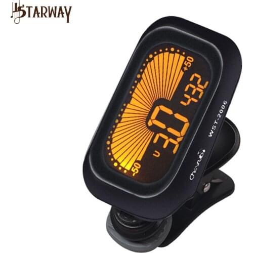 Guitar Tuner Clip-On Tuner Digital Electronic Tuner Acoustic with LCD Display for Guitar, Bass, Violin, Ukulele