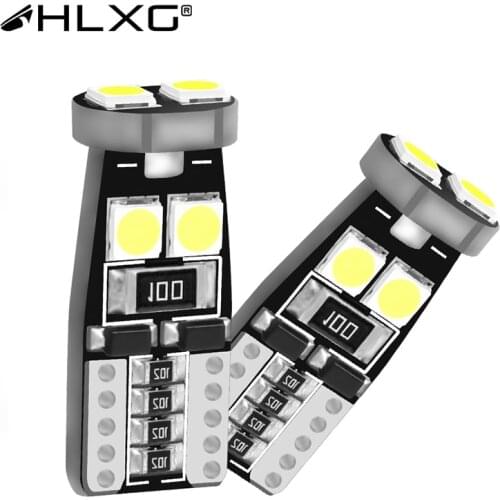 HLXG W5W T10 LED Bulbs High Power 921 912 LED Backup Light Reverse Parking Lamp White 12V car interior lighting Freeshipping 2pc
