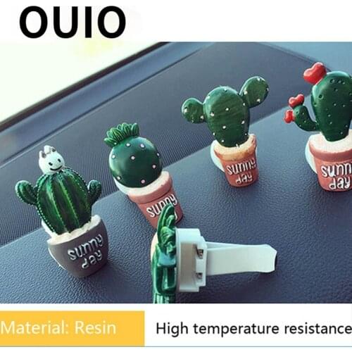 1Pcs Car Air Conditioning Vent Perfume Clip Resin Cactus For Volvo Toyota Chevrolet cruze Opel astra Nissan qashqai Peugeot 307