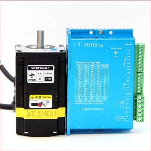 Nema23 closed loop stepping servo motor + HBS57 driver kit 2.5N.m, with encoder 1000 lines