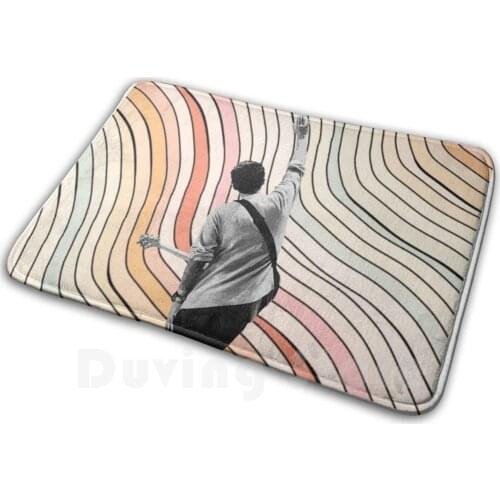 John Mayer Mat Rug Carpet Anti-Slip Floor Mats Bedroom John Mayer Jm Music John Mayer Sticker Sticker Blanket Case Vsco Black