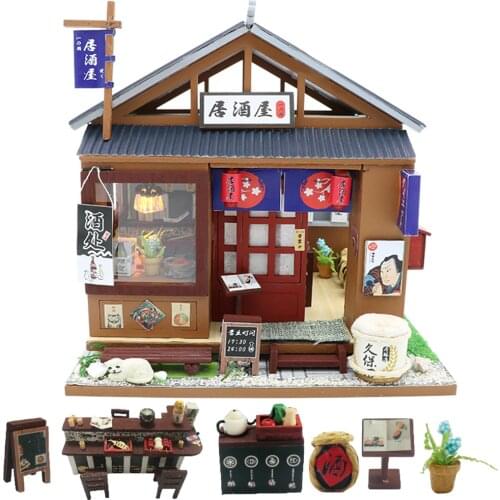 Cutebee Doll House Furniture Miniature Dollhouse DIY Miniature House Room Box Theatre Toys for Children stickers DIY Dollhouse O