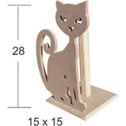 Mdf Cat Havluluk 28 X15 cm paintable decorative objects декоративные предметы под роспись
