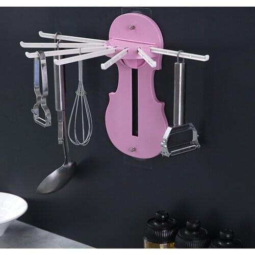 Multi Function Retractable No Need to Punch Pull-Out Rack Bathroom Kitchen Wall Type Sorting Storage Rack