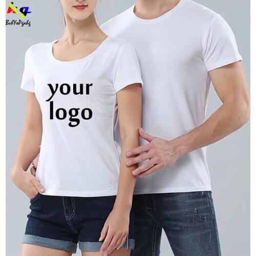 Custom Printed T-Shirt Men / Ladies DIY Your Favorite Photo or Logo White Top Tes Modal T-Shirt Size S-3XL