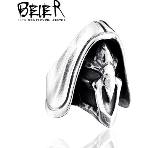 BEIER punk ring Wholesale price 316L Stainless Steel Unique style punk ring Vade Ring for man or women LLBR8-463R