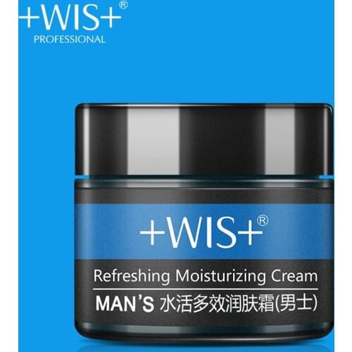 WIS Mens Refreshing Moisturizing Face Cream 50g Oil Control Moisturizer Hydrating Nourishing Facial Skin care Lotion