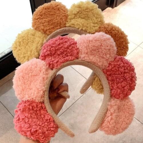 Sheep Curl Cute Sunflower Shape Headbands Hair Bands For Women Girls Modeling Tools Fashion Hair Accessories