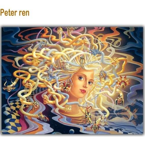 Peter ren DIY Diamond painting Craft kit For people pictur 3d square mosaic Full Embroidery home decor Ornaments Beauty fantasy