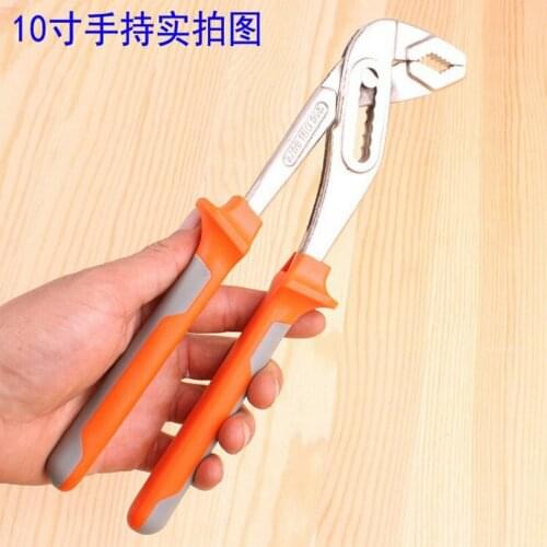 Forged V Shape Jaw Water Pump Pliers Pipe Tongs Wrench Pliers 10INCH(250MM) Long 45# Tool Steel Germany Type