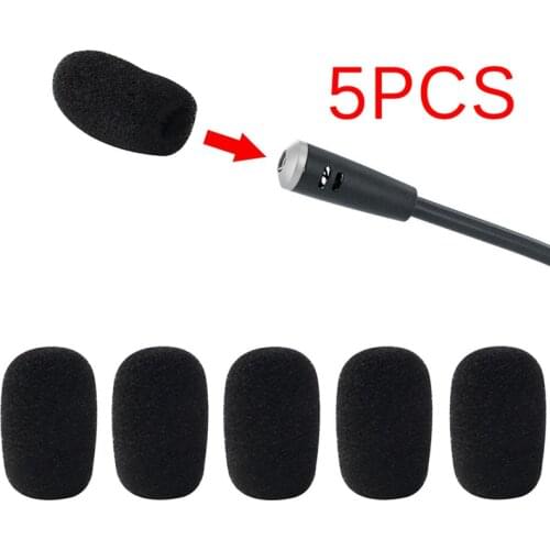 5pcs/lot Headset replacement Foam Microphone Cover telephone headset mic cover microphone windscreen windshied headset foam