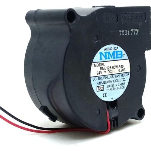 50mm blower For NMB BM5125-05W-B40 5CM 5025 24V 0.20A 51*51*25mm turbo fan blower cooling fan