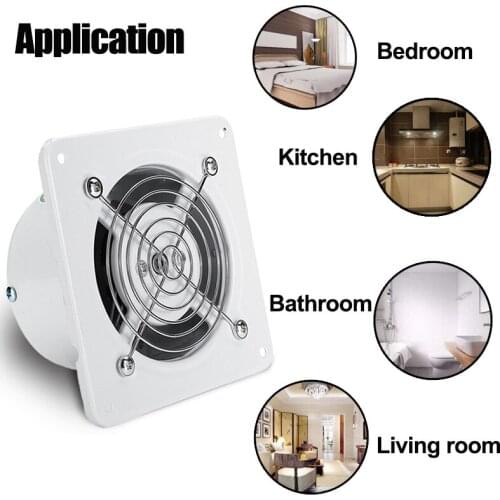 4'' Extractor Exhaust Fan Ventilator 25W Wall Window For Toilet Bathroom Kitchen