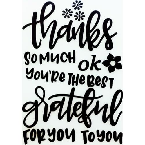 YINISE Plastic Embossing Folders For Scrapbook Stencils Thanks DIY Photo Album Paper Cards Making Craft Scrapbooking Tools Mold