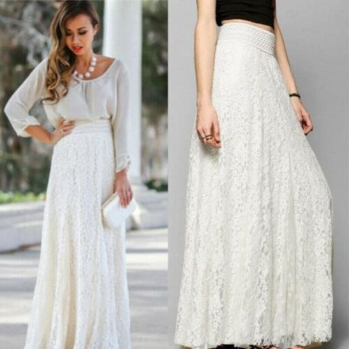 Women Maxi Boho Solid Summer Beach Long Dress Skirt Evening Cocktail Party Ball Bikini Cover Up Beachwear