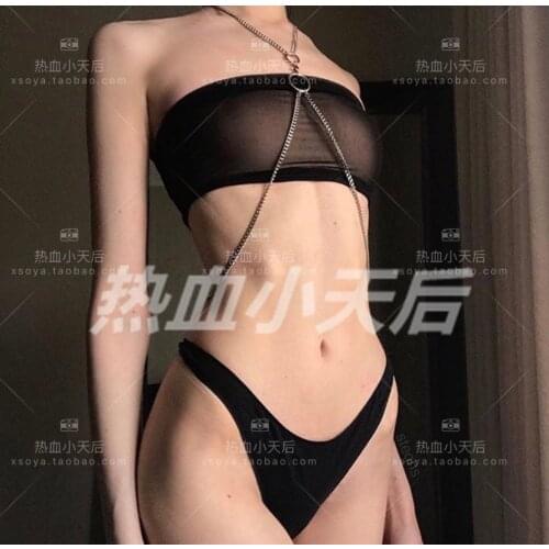 Customized simple silver ring chain chain body chain