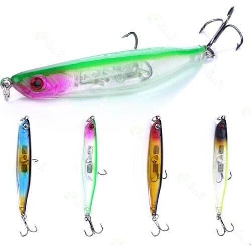 1Pc Imitating Dying Fish Minnow Fishing Lure 9cm 8g Hard Bait Crankbait Pencil Fishing Lure ABS Plastic VIB Wobbler With 12#hook