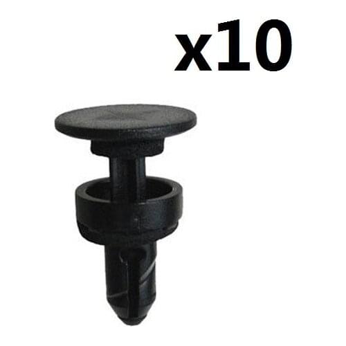 10pcs Nylon Fastener Rivet For Honda Acura Cowl Top Retainer Clip (17x13x9mm)