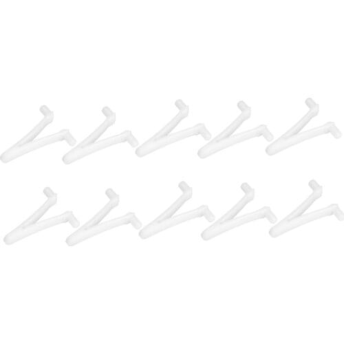 10x Pool Butterfly Clip White Quick Snap Replacement Butterfly Clips for Swimming Pool Pole Leaf Rake Brush Pole