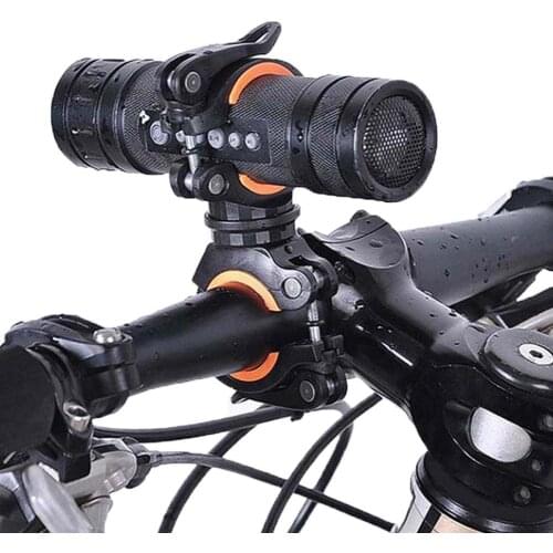 360 Degree Bicycle Rotating Light Holder LED Front Flashlight Lamp Clip Stand Handlebar Torch Mount Air Pump Bracket Bike access