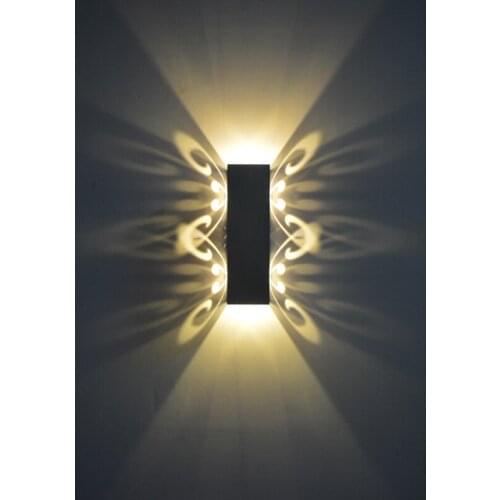 Aluminum Wall Lamp 2w Fixture Led Light Up & Down Led Wall Lamp Batteryfly Modern Fashion Wall Light Indoor Decoration Ac85-265v