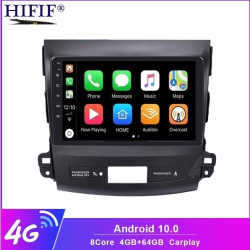 Car DVD Multimedia player Carplay For Mitsubishi Outlander XL 2005-2014 2din Android 10 Radio Tape Recorder Navigation GPS