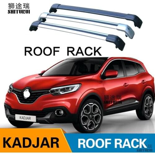 SHITURUI 2Pcs Roof bars For RENAULT Kadjar (HA_, HL_) [2015-2019] Aluminum Alloy Side Bars Cross Rails Roof Rack Luggage