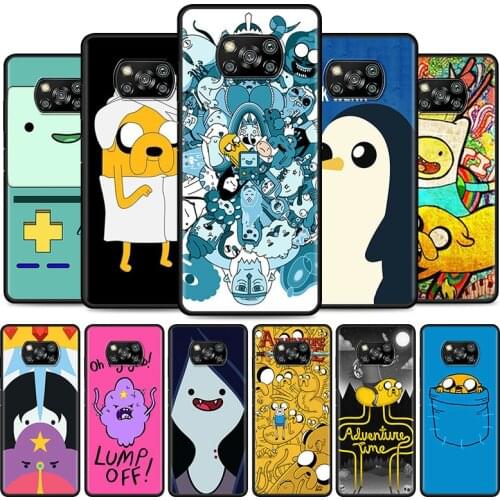 Adventure Time anime Cell Phone Case for XiaoMi Poco X3 NFC M3 F1 F3 Mi 10T 9T Note 10 10T Pro A2 Lite 5G 11 9 SE CC9 Cover