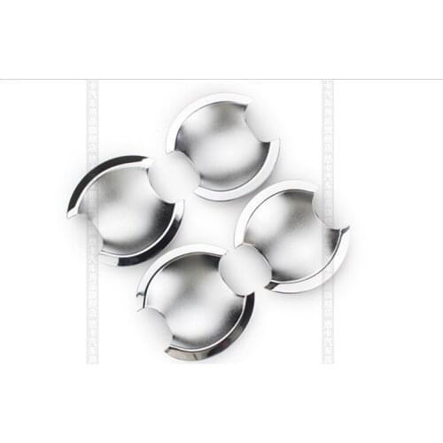 FUNDUOO New Chrome Car Door Handle Cup Bowl Cover Trim Sticker For Toyota Camry 2012 2013 2014 Free Drop Shipping